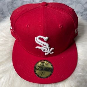 Red Sox on the field cap